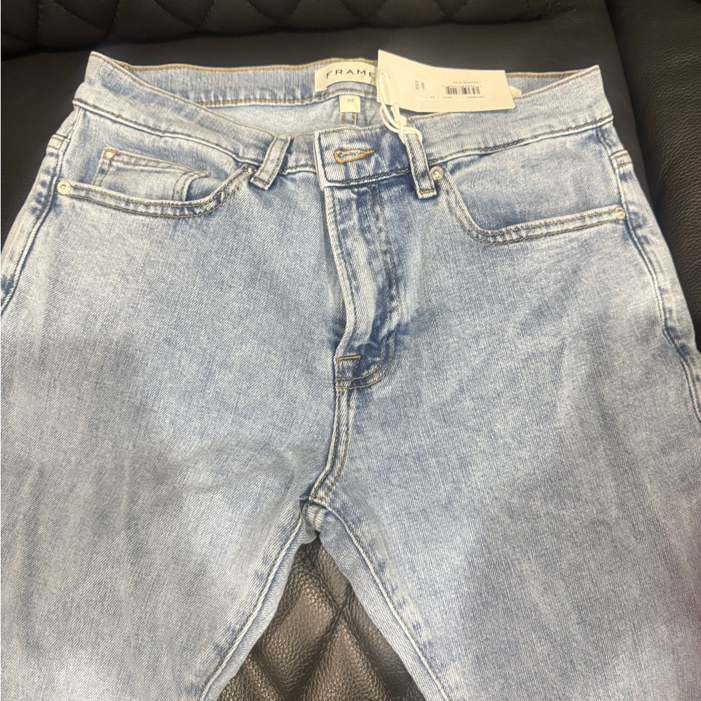 Frame Denim Men's Slim Jeans in Light Blue